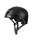 TurboSke Skateboard Helmet - CPSC-Compliant Multi-Sport Bike Helmet for Youth, Men, and Women - Black S-KID (48cm-54cm) - Buy Online on GoSupps.com
