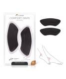 FLEXZENSE Comfort Grips - Prevent Heel Blisters from Shoe Lining - 1 Pair (Obsidian Black) - Buy Online on GoSupps.com