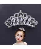 Crystal Rhinestone Crown Tiara for Girls - Princess Headband Comb for Wedding, Prom & Parties - Buy Online on GoSupps.com