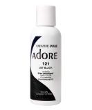 Adore Semi Permanent Hair Color #121 Jet Black, 4 Fl Oz (2 Pack) 121 Jet Black 4 Fl Oz (Pack of 2) - Buy Online on GoSupps.com