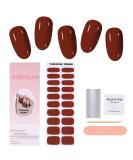 EBANKU Cured Gel Nail Strips - Long Lasting Waterproof Nail Wraps with Cuticle Stick, Nail File, and Wipes - UV/LED Lamp Required | NJTZ-008 - Buy Online on GoSupps.com