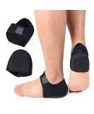 Gel Heel Cups for Pain Relief | Anti-Slip Heel Protector Cushion Pad - Women's Size 6-9 (Black - Buy Online on GoSupps.com