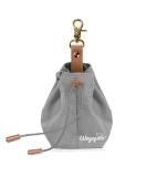 WOGOPRO Dog Treat Bag - Canvas Food Bag with Clip Buckle & Tension Rope for Training - Gray | Shop Internationally - Buy Online on GoSupps.com