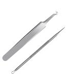 FIXBODY Stainless Steel Blackhead and Splinter Remover Tools Kit - Professional Treatment for Pimples, Whiteheads, Acne, and Ingrown Hairs - Buy Online on GoSupps.com
