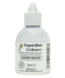 Sugarflair Super White Liquid Food Colouring 60ml - Max Concentrate for Sugarpaste, Buttercream, Royal Icing, Macarons, Meringues & Cake Decorations - Buy Online on GoSupps.com