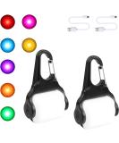 2 Pack LED Dog Collar Light USB Rechargeable Light up Dog Collar Lights 4 Modes Dog Light for dog harness Clip-On Dog Collar Tag Light IP65 Waterproof Safety Dog Lights for the Dark - Buy Online on GoSupps.com