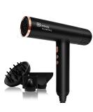 Nicebay Ionic Hair Dryer - Professional 1600W Blow Dryer with 3 Attachments High-Speed Brushless Motor Lightweight & Low Noise Black & Gold - Buy Online on GoSupps.com