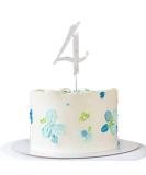 Shop Silver Rhinestone Happy Birthday Cake Topper | Elegant Cake Decoration for Birthdays - Buy Online on GoSupps.com