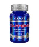 ALLMAX Nutrition Caffeine 200mg - 100 Tablets | Energy Boost & Focus - Buy Online on GoSupps.com