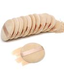12 Piece Cotton Powder Puff Set - Soft Sponge Velvet Puffs for Loose Body Makeup - Buy Online on GoSupps.com