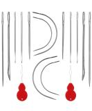 Savita 14pcs Sewing Needles Set with Multiple Styles and 2pc Needle Threaders - Ideal for Embroidery, Upholstery, Leather, and Canvas Repair - Buy Online on GoSupps.com