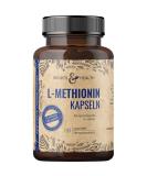 L -methionine capsules - 500mg per daily dosage - 180 capsules - vegan - laboratory testing - Quality of the L Methionin capsules in Germany - without additives - Buy Online on GoSupps.com