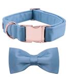 Lionet Paw's dog collar with fly - comfortable silk blue dog collar with removable fly for medium dogs neck 34-55cm m (1 Pack) blue - Buy Online on GoSupps.com