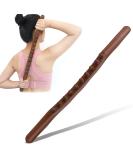 Wood Gua Sha Massage Stick - Maderotherapy Lymphatic Drainage Tool for Full Body Relaxation Cellulite & Muscle Relief - Buy Online on GoSupps.com