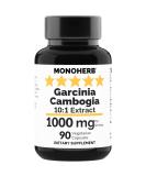 Garcinia Cambogia 1000 mg - High Potency 10:1 Extract | 90 Veg Capsules for Weight Loss | International Shipping Available - Buy Online on GoSupps.com