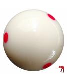 Loto AAA-Grade PRO Cup Standard Pool-Billiard Cue Ball 2-1/4'' 6 oz Red - 6 Dots - Buy Online on GoSupps.com