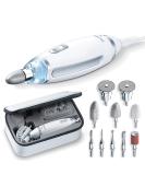 Beurer MP62 Electric Nail File Set | 10 Attachments | Precision Light Fast Rotation | UK Plug | Storage Bag - Buy Online on GoSupps.com