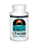 Source Naturals N-Acetyl L-Tyrosine 300mg - 120 Tablets for Cognitive Support - Buy Online on GoSupps.com