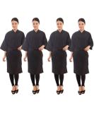 Salon Client Gown Robes Cape 4-Pack - Hairdressing Smock for Hair Stylists - Black XL - Buy Online on GoSupps.com