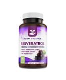 Adora Organics Resveratrol 1600mg, Trans-Resveratrol Antioxidant Supplement with Green Tea, Grape Seed Extract and Quercetin, Helps to Support Digestive Health and Immune System, 180 Capsules - Buy Online on GoSupps.com