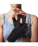 BraceAbility Carpal Tunnel Compression Gloves - Fingerless Copper Arthritis Gloves for Pain Relief | Support for Rheumatoid Arthritis Swelling & Tendonitis | Small Size - Buy Online on GoSupps.com