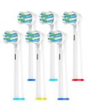 Replacement Brush Heads for Braun Oral-B | Compatible with Pro 1000 Smart 1500 Genius X - 6 Count Cross Clean Refills - Buy Online on GoSupps.com