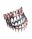 5PCS Zig Zag Wrapped Cloth Headband Hair Comb Set for Women - Buy Online on GoSupps.com