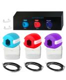 Jawline Trainer with 3 Resistance Levels - Jaw Exerciser for Men & Women | Kiefer Exerciser in Blue Red & Purple - Enhance Your Jawline Today! - Buy Online on GoSupps.com