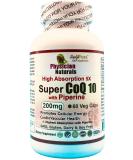 Super Coq 10 Co-Enzyme with Piperine 200 mg - 60 Veggie Caps for Heart Health & Energy Boost - 5X Absorption - International Shipping Available - Buy Online on GoSupps.com
