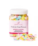 Foot Soak Flower Soap Sheets - Moisturizing Pedicure Soaks for Softening Calluses | Relaxing Feet for Parties Birthdays & Sleepovers (100g - Blue Yellow Green Pink - Buy Online on GoSupps.com