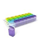 EZY DOSE 7-Day Pill Case - Weekly Medicine Planner & Vitamin Organizer BPA Free Detachable Compartments Easy Use Rainbow Colors - Buy Online on GoSupps.com