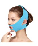 Buy Sonew Facial Slimming Mask - Face Bandage for Neck Lift & Double Chin Care (Blue & Orange) - International Shipping Available - Buy Online on GoSupps.com