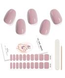 Kalolary Gel Nail Polish Strips Nail Gel Art Sticker Waterproof Full Nail Wraps Decal Sets with Nail File and Stick for Women Girls Nail Art Decor (UV/LED Lamp Required) Nude Pink - Buy Online on GoSupps.com