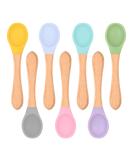 Vicloon Baby Spoon Set | 7 Pcs Soft Curved Silicone Feeding Spoons for Kids | BPA-Free Utensils for Toddlers and Infants - Buy Online on GoSupps.com