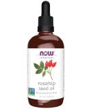 NOW Solutions Rose Hip Seed Oil 100% Pure 4oz - Nourishing Facial Care Vegan Formula with Child-Resistant Cap - Buy Online on GoSupps.com