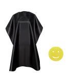 NOOA Waterproof Barber Cape for Men and Women - Black Hair Cutting Cape 41.5 x 58 inches - Adjustable Neck Size - Ideal for Hair Treatment - Cutting/Coloring/Perming - Buy Online on GoSupps.com