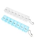 7-Day Tablet Organizer Box | Portable Weekly Pill Case for Vitamins Fish Oil & Medication - Buy Online on GoSupps.com