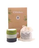 Chloven 30 Pack Reusable Makeup Remover Pads - Bamboo Reusable Cotton Rounds for Toner, Washable Eco-Friendly Pads for All Skin Types with Cotton Laundry Bag Multi-colored - Buy Online on GoSupps.com