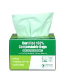 Primode 8 Gallon Compostable Bags - 50 Count, Extra Thick 0.85 Mil, ASTM D6400 Certified Small Kitchen Trash Bags for Food Scraps and Yard Waste - Buy Online on GoSupps.com