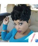 Black Pixie Cut Wig Short Pixie Wigs for Women Short Black Curly Pixie Wigs Natural Wavy Synthetic Hair Wigs Short Curly Layered Pixie Wig for Women Pixie Curly-Black - Buy Online on GoSupps.com