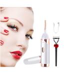 Buy Heated Eyelash Curler - Fast 8s Heat Up 2 Modes USB Rechargeable Long-Lasting Natural Curl - Anti-Burn White - Buy Online on GoSupps.com
