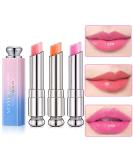 3 Pcs Korean Magic Color Changing Lip Balm Set - Long Lasting Waterproof Moisturizing Lip Tint Stain Gloss for Women - Buy Online on GoSupps.com