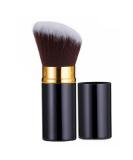Retractable Kabuki Foundation Brush - Perfect for Mineral Makeup Bronzer & Blush | Vegan Blend & Contour for Flawless Face (Black Gold - Buy Online on GoSupps.com