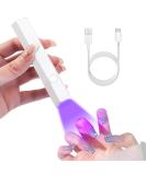 ANRUI UV Light for Nails Handheld Flash Cure Nail Lamp Cordless Mini Nail Lamp for Fast Curing Gel Polish Portable Lightweight Mini Uv Nail Lamp for DIY at Home Travel White - Buy Online on GoSupps.com