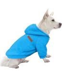 Hualisiji XXL Blue Hooded Sweater for Dogs - Lightweight & Soft Chihuahua Hoodie Warm Dog Sweatshirt for Easy Carrying - Buy Online on GoSupps.com