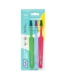 Tep Select Color Soft toothbrush - soft bristles and a narrowly tapped brush head - for a more thorough cleaning 1 x 3 brushes in different colors with colorful bristles 3 - part 3 pieces (1 Pack) Color Soft 1x3 - Buy Online on GoSupps.com