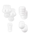 CHAMPRO Ultra Light 7 Piece Pad Set with Slots for Youth Football Pants, WHITE - Buy Online on GoSupps.com