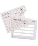 Lettering Envelope Addressing Stencil - Perfect Ruler Guide for Straight Addressing (1 Pack) - Buy Online on GoSupps.com