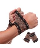 Copper Wrist Compression Brace (2Pcs)  Elastic Wrist Support Sleeve Wrist Braces for Tendonitis  Arthritis  Carpal Tunnel Pain Relief  Soft Wrist Wrap Wristbands for Sport  Fitness  Workout  Typing(M) Medium - Buy Online on GoSupps.com