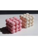 Bubble Candle Value Set - Premium Natural Wax Aromatherapy Gift for Her | Home Fragrance Decorative Candle Set in Beige (Vanilla) & Pink (Rose - Buy Online on GoSupps.com